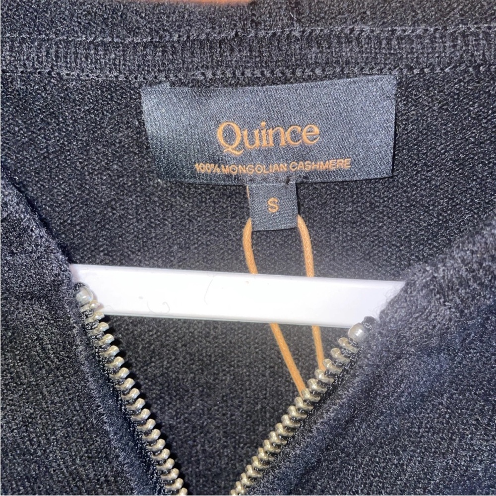 QUINCE 100% Cashmere Charcoal Black Hooded Sweater Hoodie Womens Small